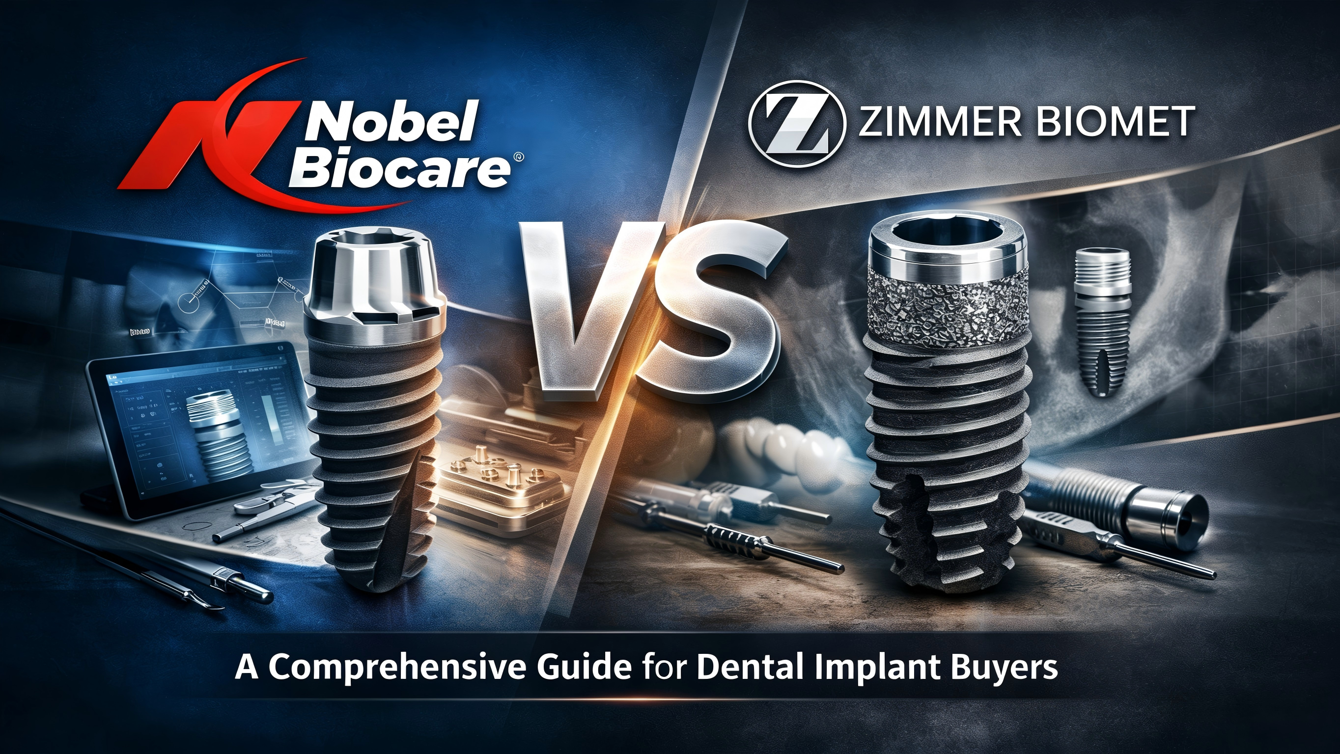 Nobel Biocare vs Zimmer Biomet: Full Comparison for Dental Implant Buyers | 2026 Guide
