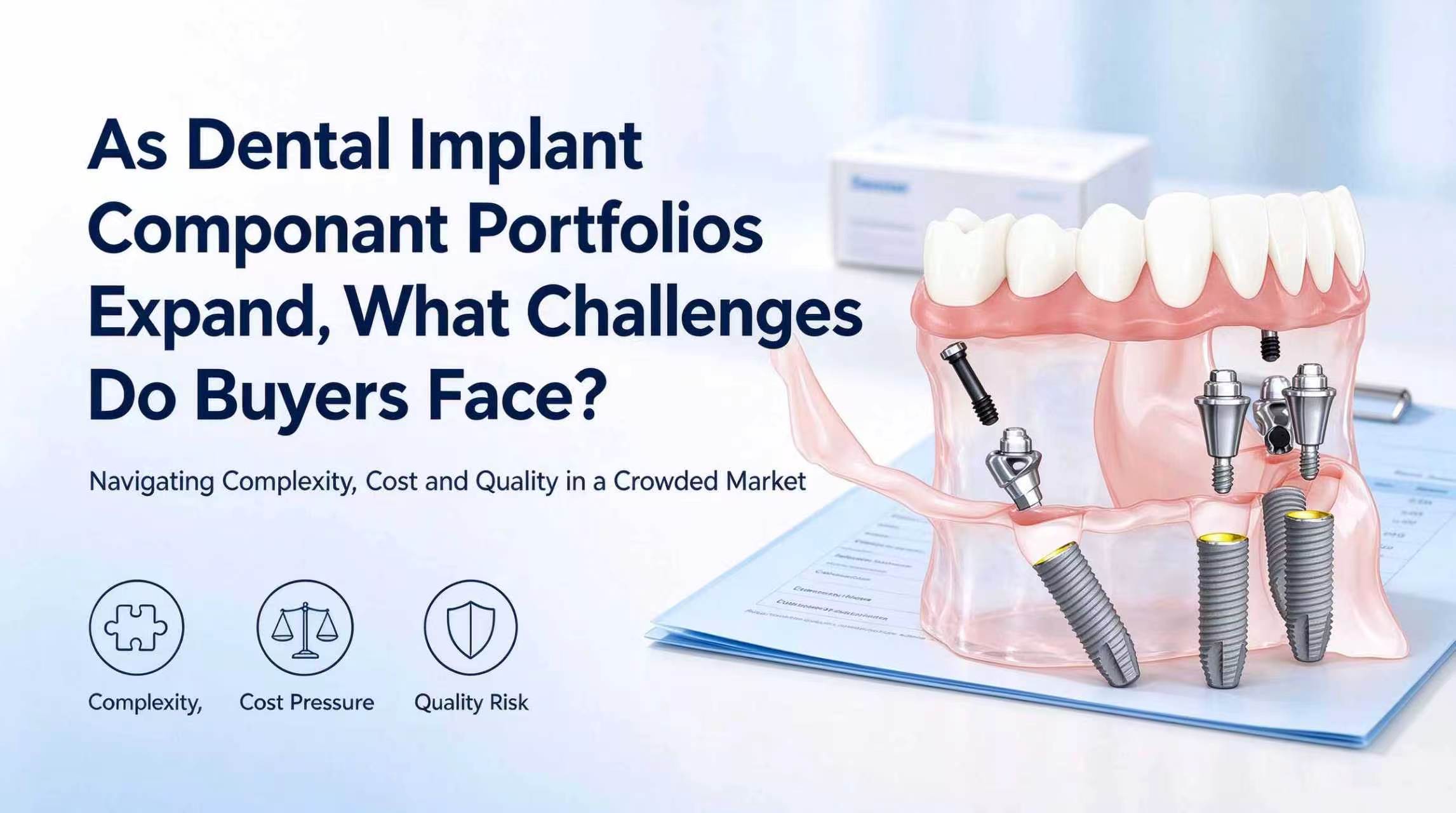 As Dental Implant Component Portfolios Expand, What Challenges Do Buyers Face?