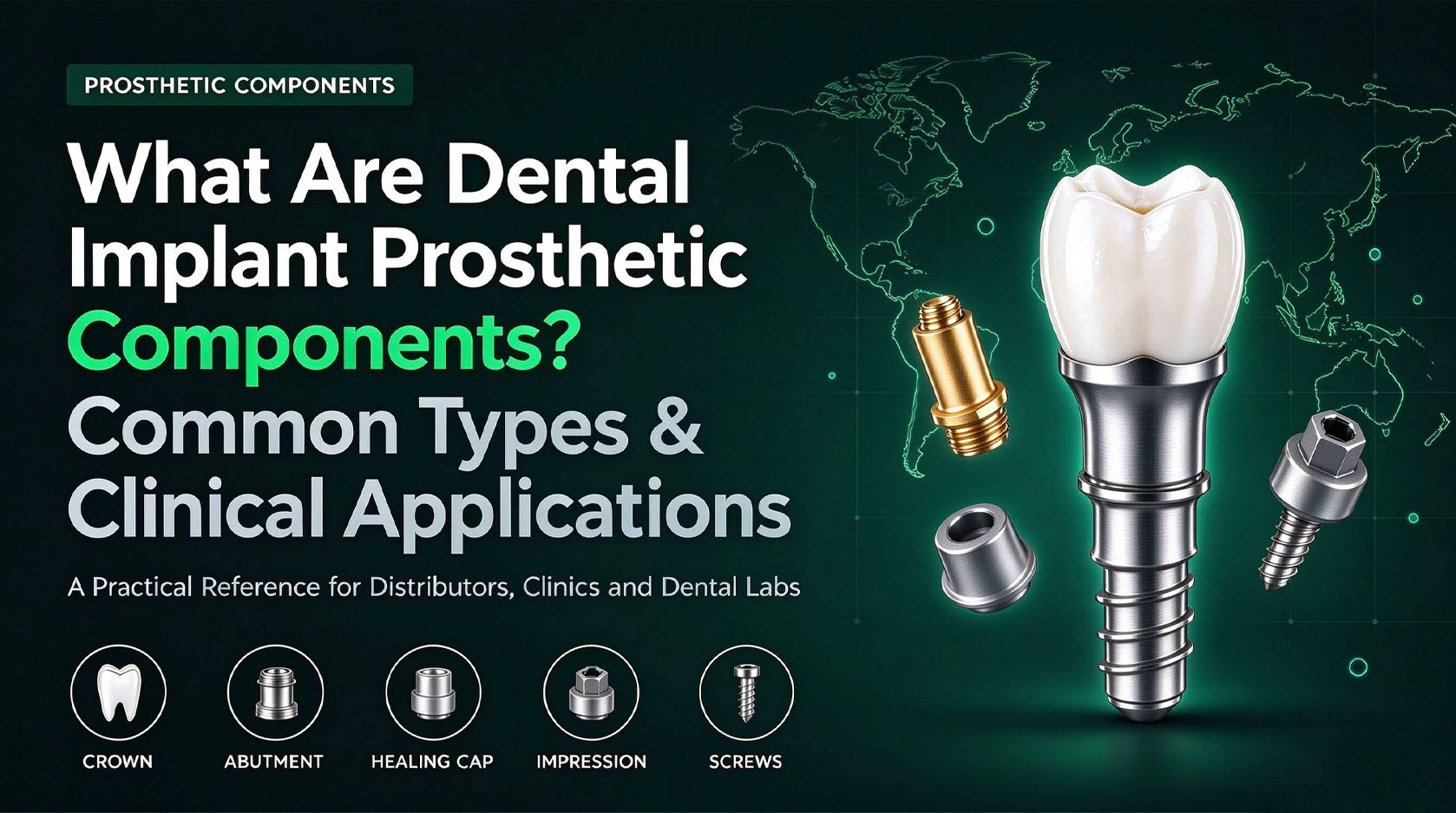 What Are Dental Implant Prosthetic Components? Common Types and Clinical Applications