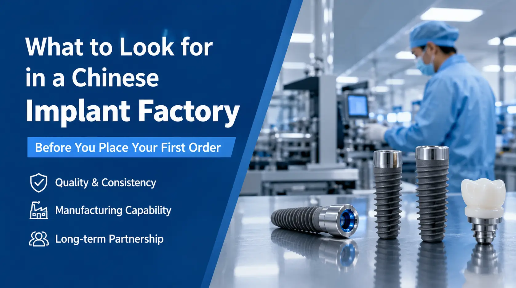 What to Look for in a Chinese Implant Factory Before Ordering