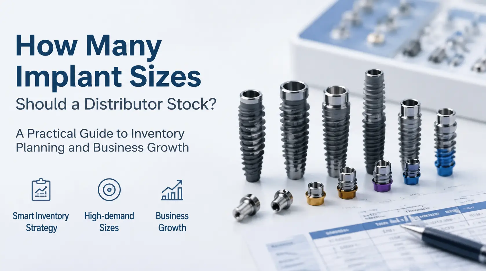 How Many Implant Sizes Should a Distributor Stock? A Practical Guide to Dental Implant Inventory Management